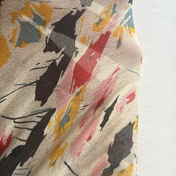 Diane Von Furstenburg Floral Print Silk Button Down 3/4 Sleeve Top Womens Size 6 - Picture 11 of 13